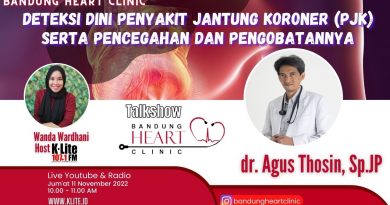 Deteksi Dini Penyakit Jantung Koroner (PJK) Serta Pencegahan Dan Pengobatannya Bersama Bandung Heart Clinic
