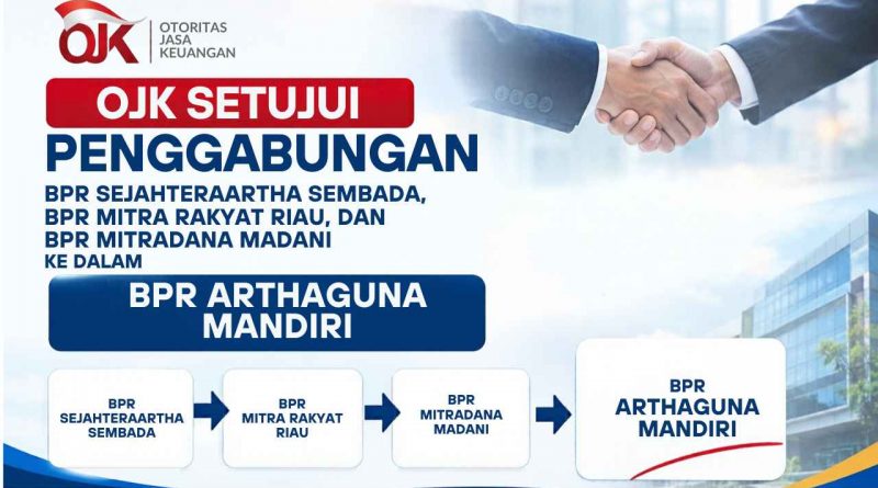 OJK Restui Penggabungan Tiga BPR ke BPR Arthaguna Mandiri